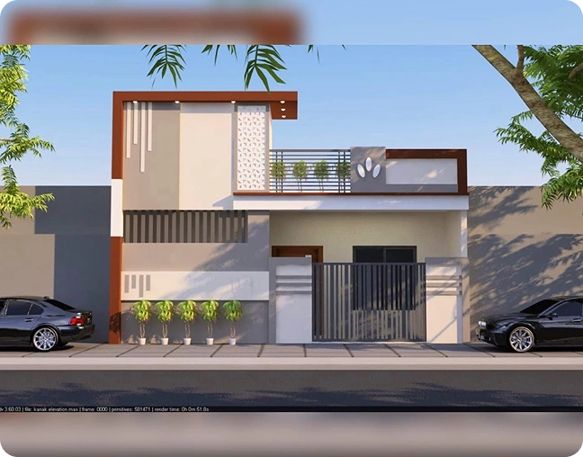 Ground floor Residential home of 1100 Sq