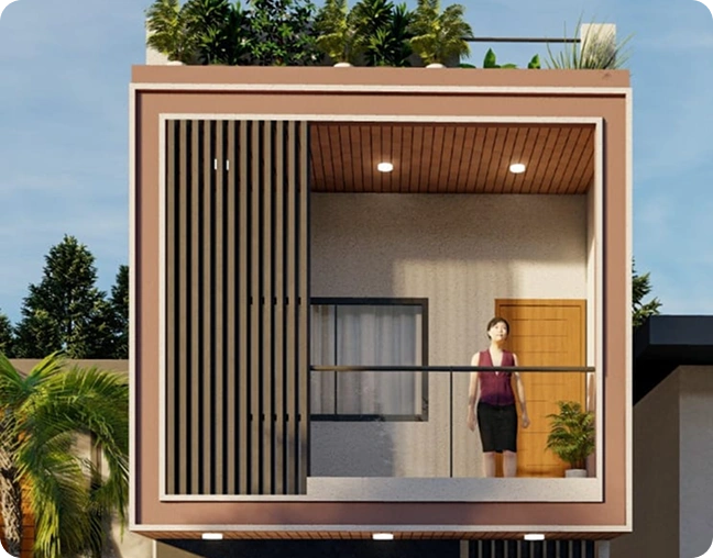 Residential home of 1300 Sq